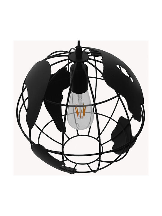 VenCore Pendant Light Black Grid with Socket E27 30x30x30cm