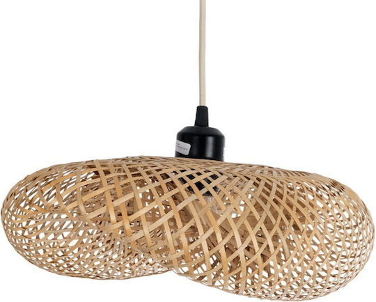VenCore Κρεμαστό Φωτιστικό Boho Πλέγμα με Ντουί E27 40x30x18εκ.