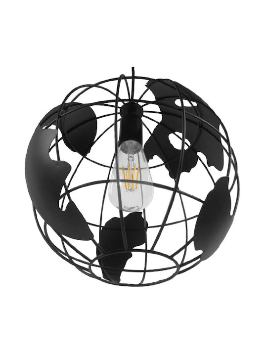 VenCore Pendant Light Black Grid with Socket E27 30x30x30cm