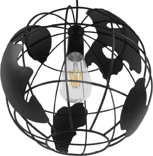 VenCore Pendant Light Black Grid with Socket E27 30x30x30cm