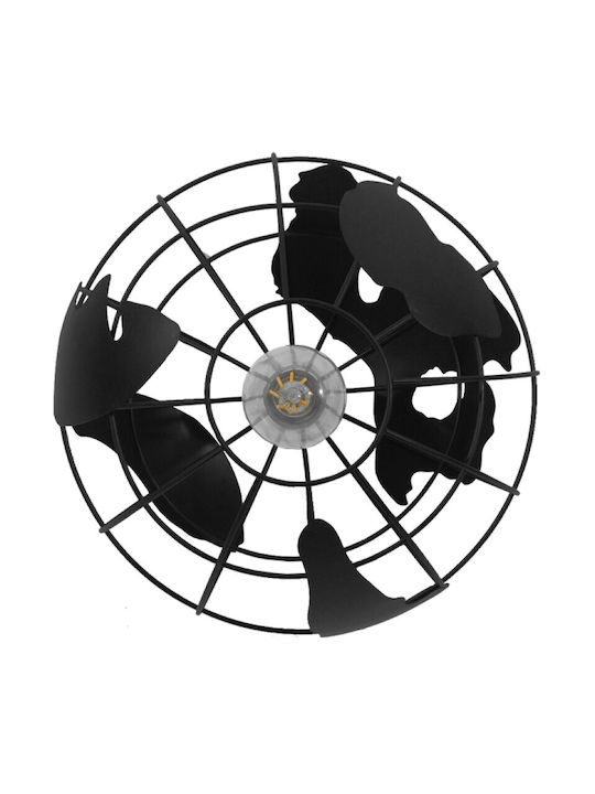 VenCore Pendant Light Black Grid with Socket E27 30x30x30cm