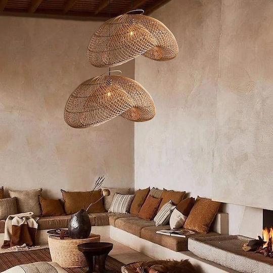 VenCore Κρεμαστό Φωτιστικό Boho Πλέγμα με Ντουί E27 40x30x18εκ.