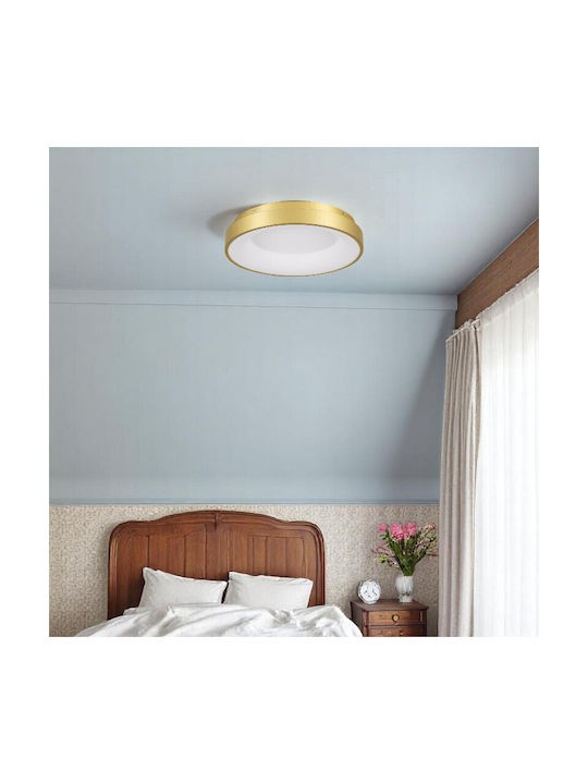 VenCore Deckenleuchte 45cm Gold mit Integrierter LED