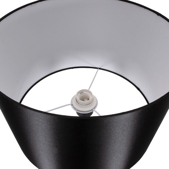 VenCore Lampa de podea Î145xL40cm. cu Soclu pentru Bec E27 Negru