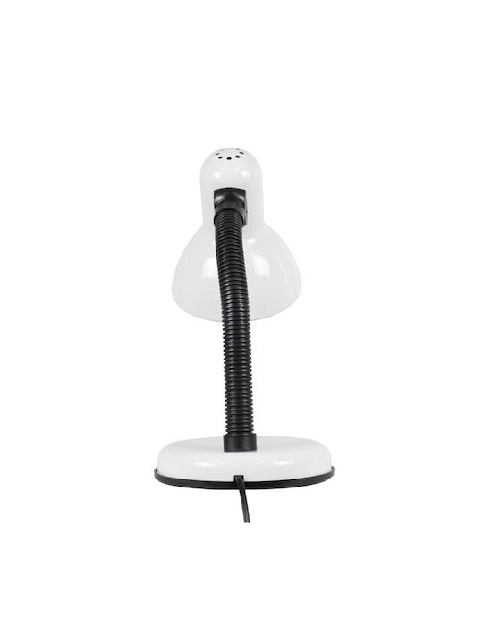 VenCore Office Lamp with Flexible Arm for Socket E27 in White Color