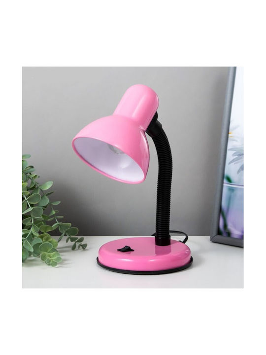 VenCore Office Lamp with Flexible Arm for Socket E27 in Pink Color