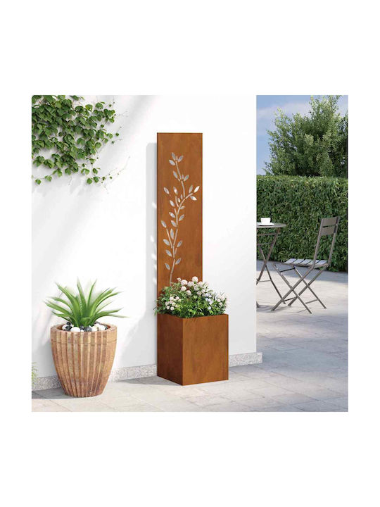 vidaXL Γλάστρα Μεταλλική Σκ Rusty 32x140x140εκ.