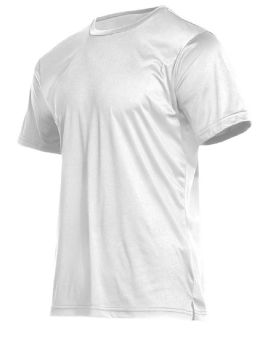Fit White Κοντομάνικη Μπλούζα
