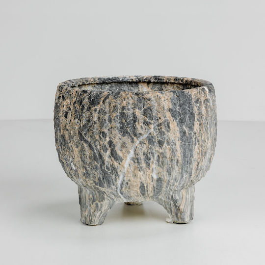 InTheBox Κασπώ Κεραμικό Γκρι 27x27x23εκ.