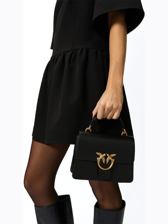 Love One Top Leather Women's Bag Handbag Black