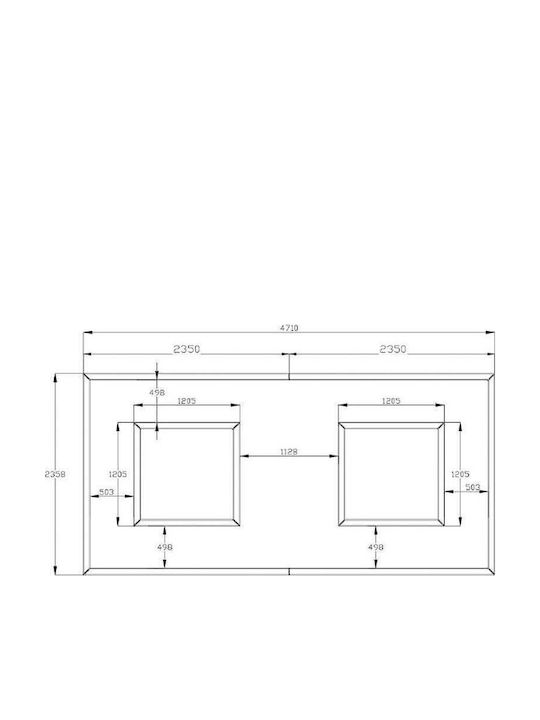 VenCore LED Panel 731W with Cool White Light 6500K