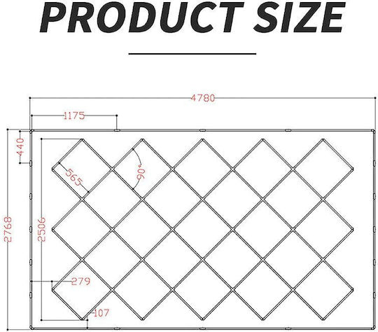VenCore LED Panel 680W με Ψυχρό Λευκό Φως 6500K