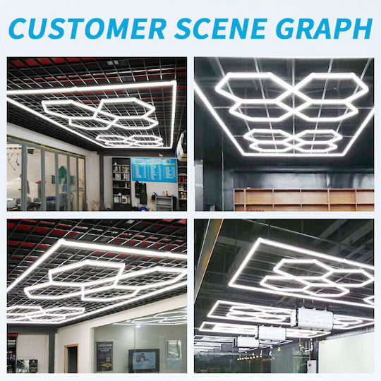 VenCore LED Panel 456W με Ψυχρό Λευκό Φως 6500K