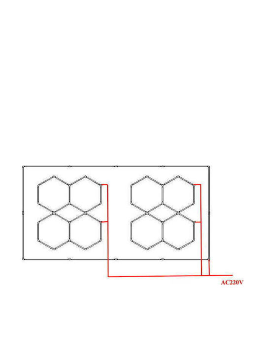VenCore Panou LED Putere 456W cu Alb Rece Lumini