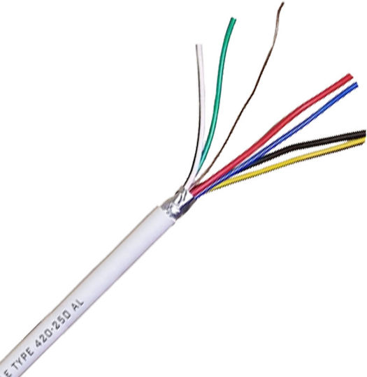 Lucas Καλώδιο Συναγερμού με Διατομή 6x0.22mm² 100m