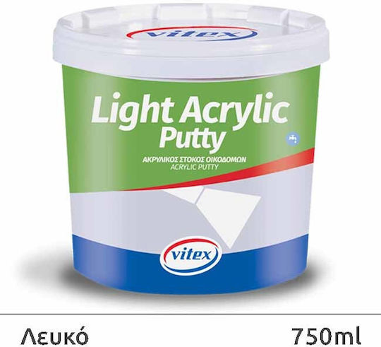 Vitex Light Acrylic Putty Foam Putty Acrylic White 750ml