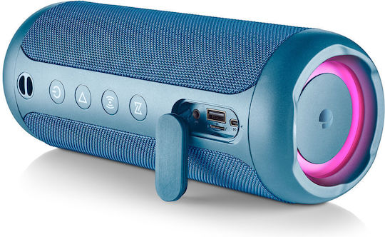 NGS Roller Furia 2 Αδιάβροχο Ηχείο Bluetooth 30W με Ραδιόφωνο και Διάρκεια Μπαταρίας έως 9 ώρες Μπλε