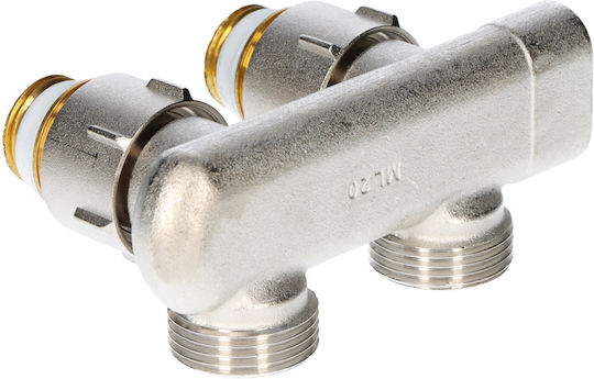 E1/50 Cross Flow Angle Fitting Cut-off Nickel Plated