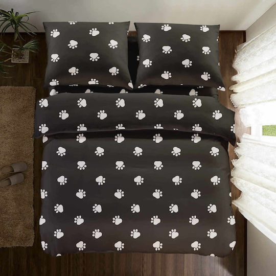Cotton Market Queen 220x200 Paw Prints