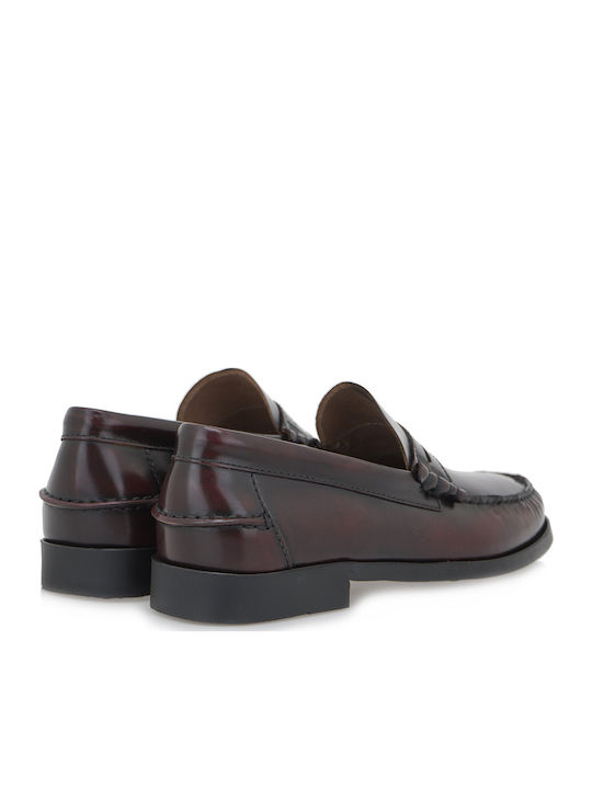 Mocasini barbati in Burgundy Culori