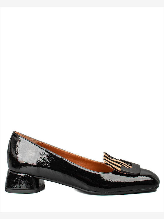 Δερμάτινα Γυναικεία Loafers σε Μαύρο Χρώμα