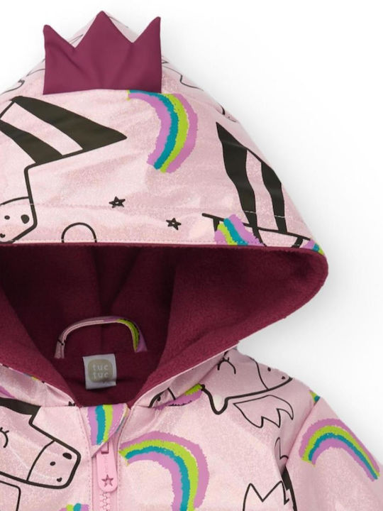 Kids' Coat with Lining & Hood Pink