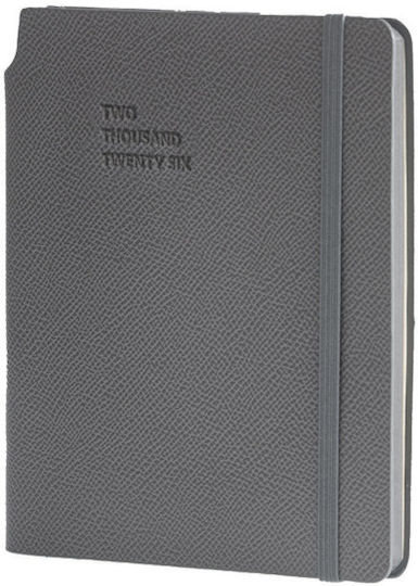 Type Center Pen Soft Εβδομαδιαιο Ημερολογιο Α6 Pocket-size 10.5 X 14.8 2026 Grey