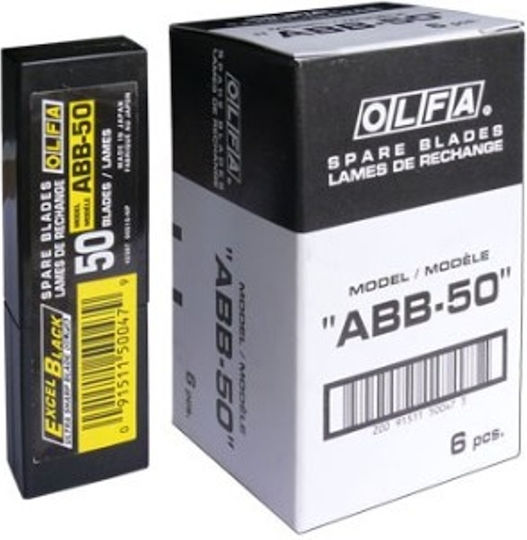 Olfa Остриета 9мм 50 Бройки Abb-50