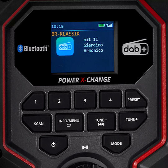 Einhell TE-CR 18 Li DAB+/FM/BT - Solo DAB+ mit Bluetooth und USB Gray