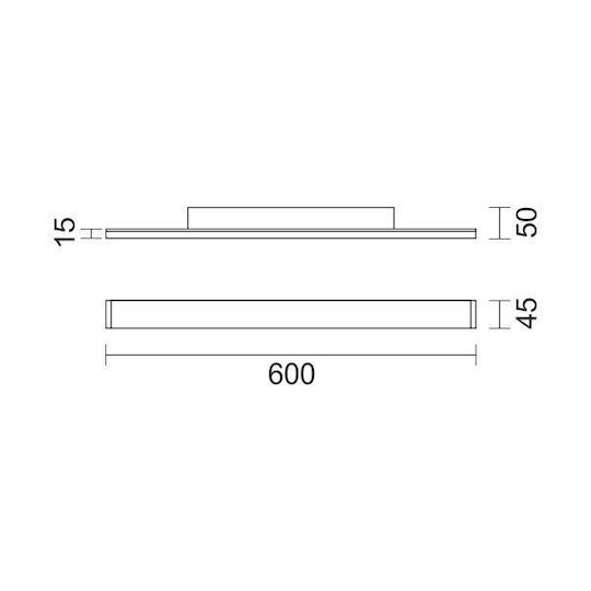 Spot Light LED Iluminare Liniară De Plafon 30W Alb Cald IP20