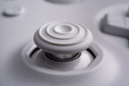 8Bitdo 64 Bluetooth Безжичен Геймпад с Хол Ефект Стикове за Android / Switch / Switch 2 Бял