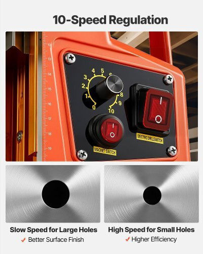 Vevor Κολωνάτο Δράπανο CLZJPCSDJ50MZJK7N001V2 με Ισχύ 1.35kW