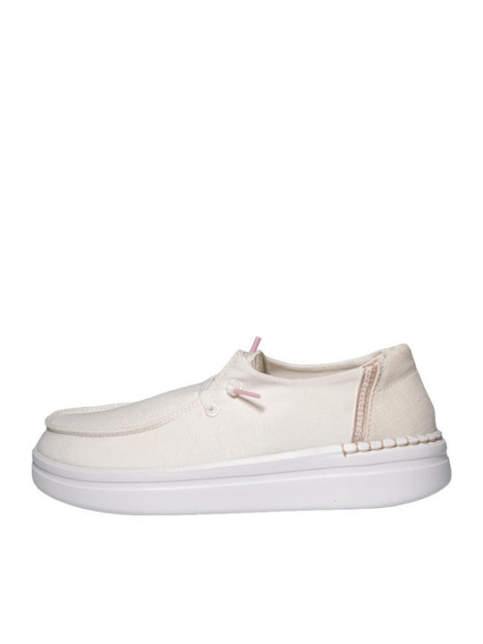 Wendy Rise Γυναικεία Loafers σε Λευκό Χρώμα