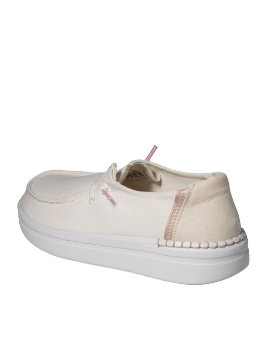 Wendy Rise Γυναικεία Loafers σε Λευκό Χρώμα
