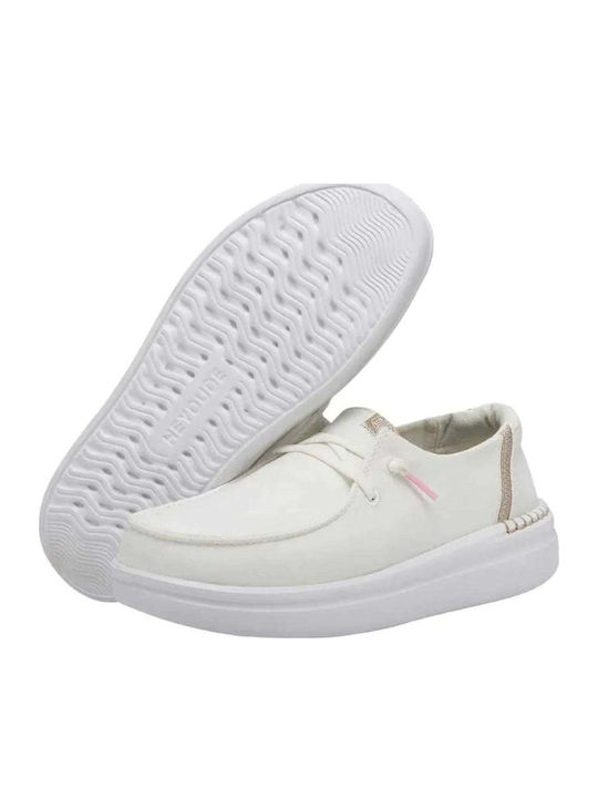 Wendy Rise Γυναικεία Loafers σε Λευκό Χρώμα