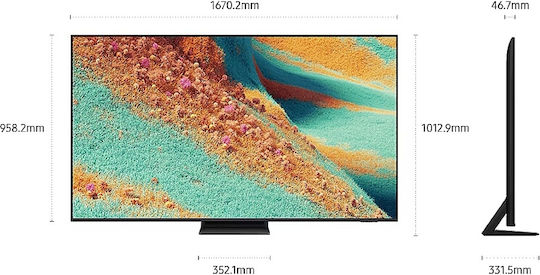 Samsung Smart Τηλεόραση 75" 4K UHD Mini LED QE75QN85FAU (2025)