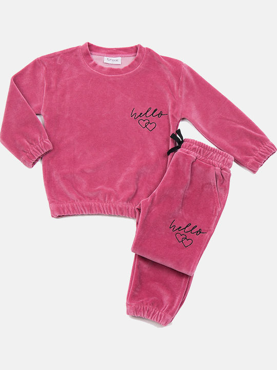 Kinder Sweatpants Set - Jogginganzug Fuchsia 2Stück