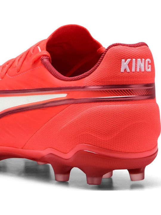 PUMA King Match Fußballschuhe mit Stollen Beige