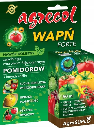 Îngrășământ Foliar Wapń Forte Roșii Ardei Legume Agrecol 50 Ml