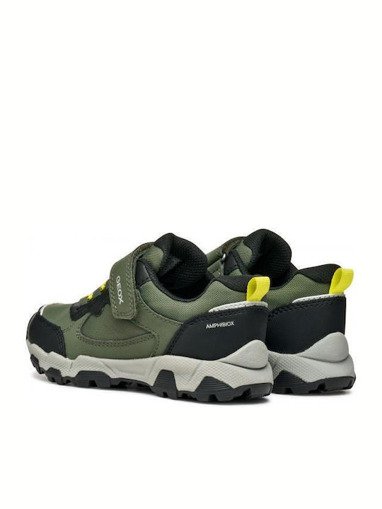 Παιδικά Sneakers με Σκρατς Χακί