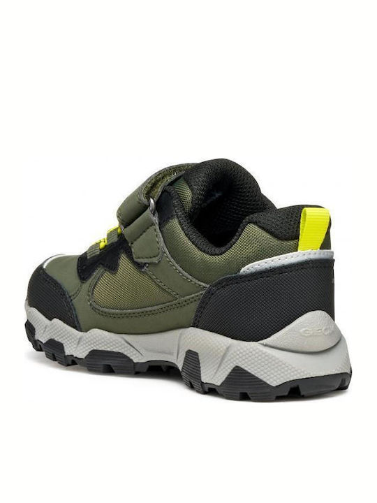 Παιδικά Sneakers με Σκρατς Χακί