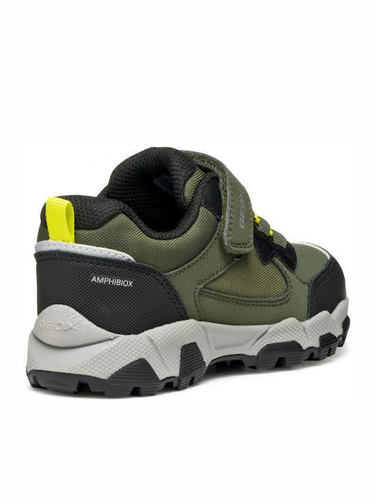 Παιδικά Sneakers με Σκρατς Χακί