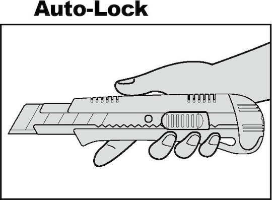 18mm Kds L-18ye Auto Lock Yellow Utility Knife 3x Blades