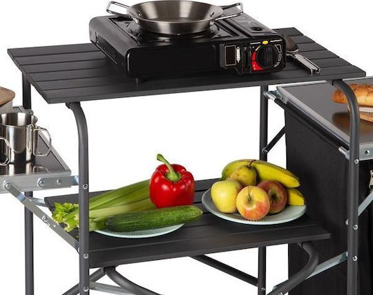 Nils Aluminum Camping Cupboard Foldable Gray