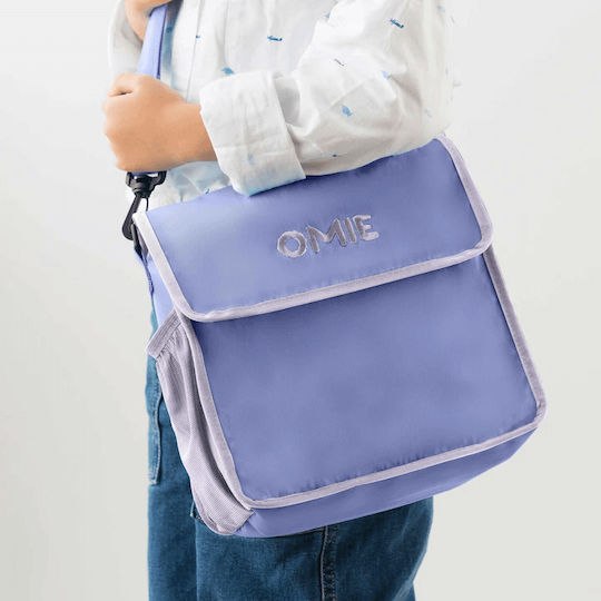 Omie Σχολικό Τσαντάκι Φαγητού Χειρός Μωβ 25x13x26cm