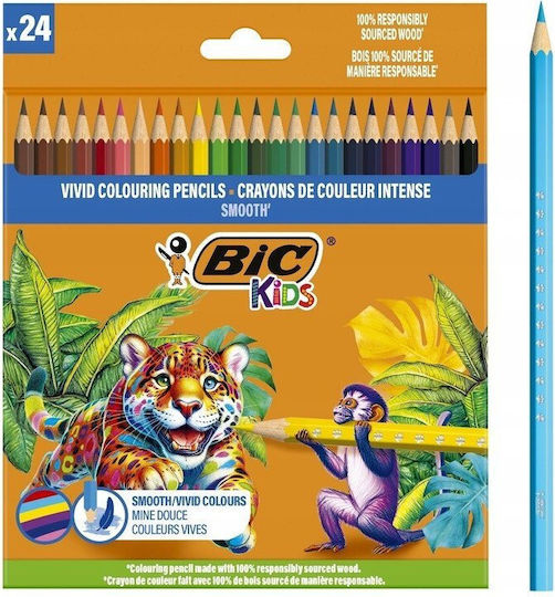 BIC Ξυλομπογιές Σετ 24 χρώματα