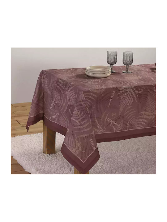 Nef-Nef Homeware Tablecloth Cotton Fern Bordo 140x180cm