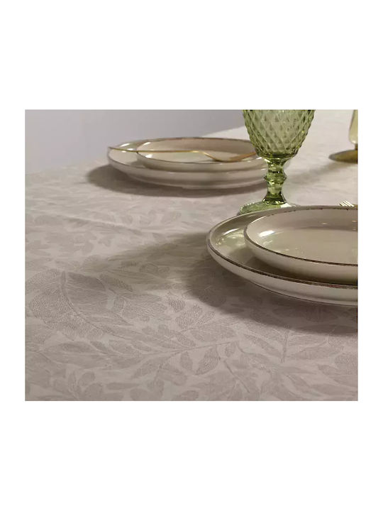Nef-Nef Homeware Τραπεζομάντηλο Βαμβακερό Issual Beige 150x300εκ.