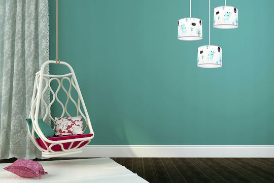 Light Home Kids Metallic / Fabric / Plastic Chandelier Ceiling Light E27 White 60W