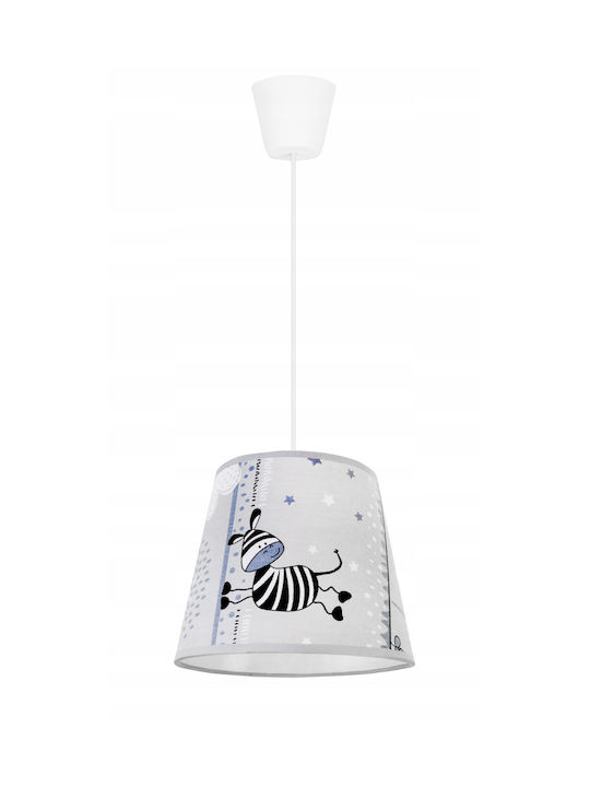 Light Home O singură lumină Lumină de tavan pentru copii Suspendata din metal 60W cu suport pentru bec E27 Alb